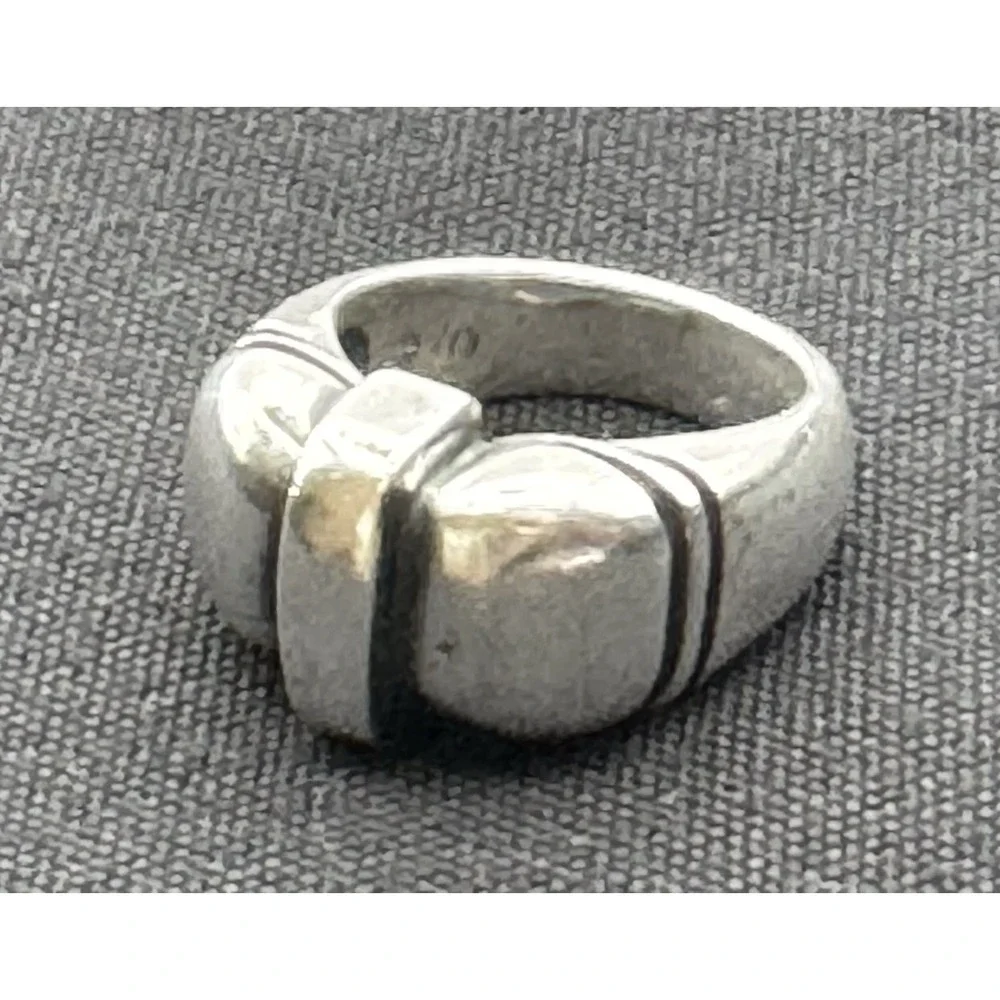 James Avery Compression Ring Sterling Silver Retired JA STER Size 10.5 25.45g